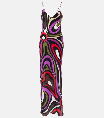 Marmo silk crepe de chine maxi dress - Pucci - Modalova