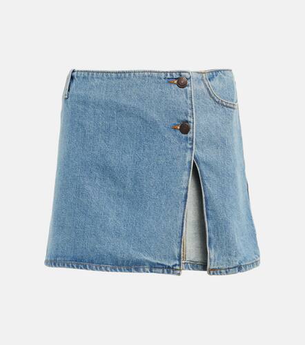 Low-rise denim miniskirt - Magda Butrym - Modalova