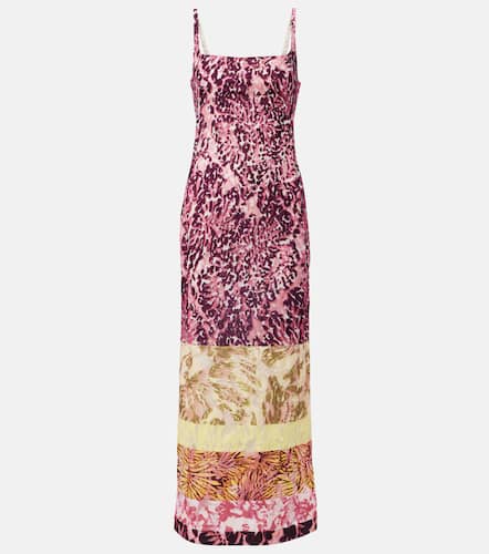 Printed patchwork maxi dress - Dries Van Noten - Modalova