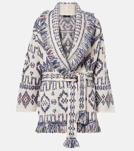 Grunge Beat fringed wool-blend wrap cardigan - Alanui - Modalova