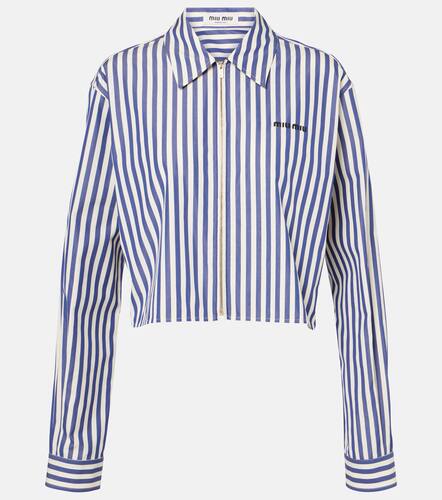 Miu Miu Striped cotton shirt - Miu Miu - Modalova
