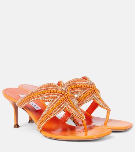 Reef Star beaded leather thong sandals - Aquazzura - Modalova