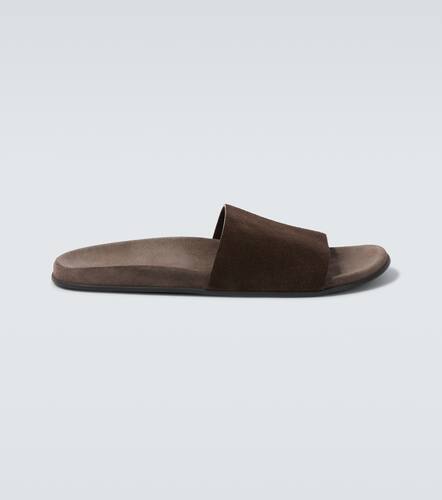 The Row Hugh suede slides - The Row - Modalova