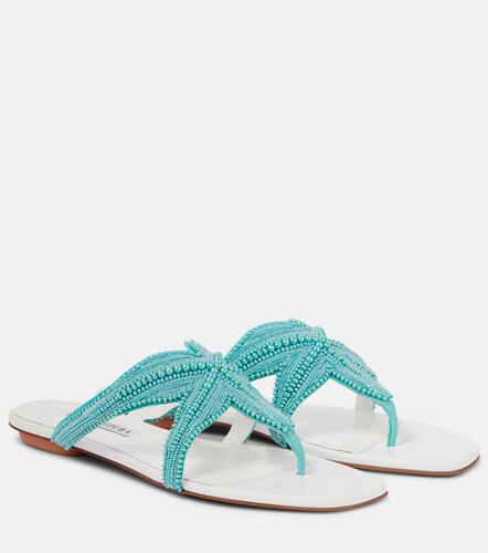 Reef Star embellished leather sandals - Aquazzura - Modalova