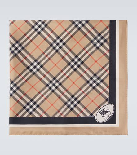 Check silk twill scarf - Burberry - Modalova