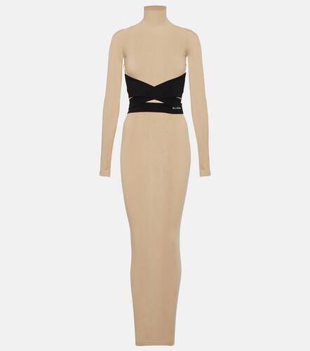 AlaÃ¯a Turtleneck jersey maxi dress - Alaia - Modalova
