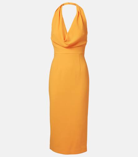Draped halterneck crepe midi dress - Rebecca Vallance - Modalova