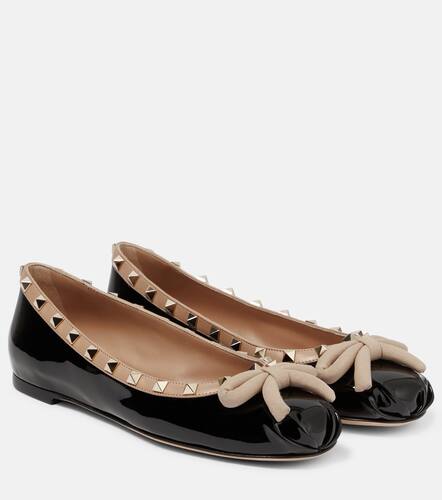 Rockstud patent leather ballet flats - Valentino Garavani - Modalova