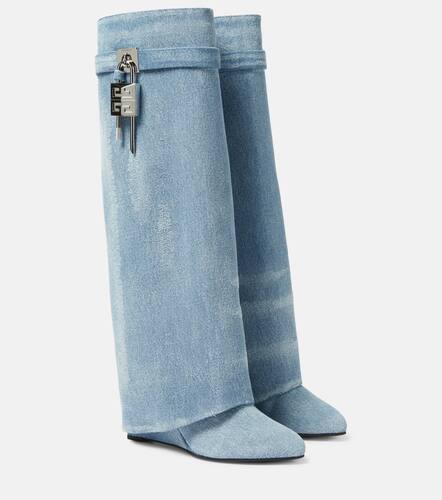 Givenchy Bottes Shark Lock en jean - Givenchy - Modalova