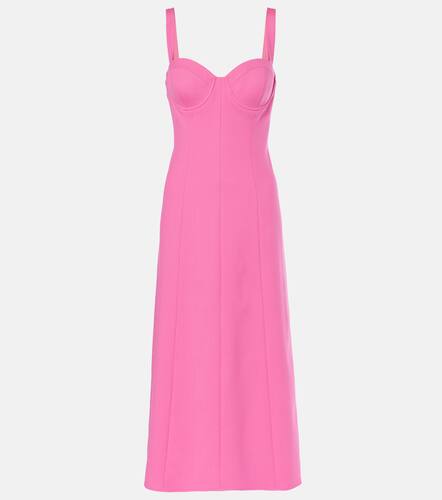 Bustier wool-blend midi dress - Carolina Herrera - Modalova
