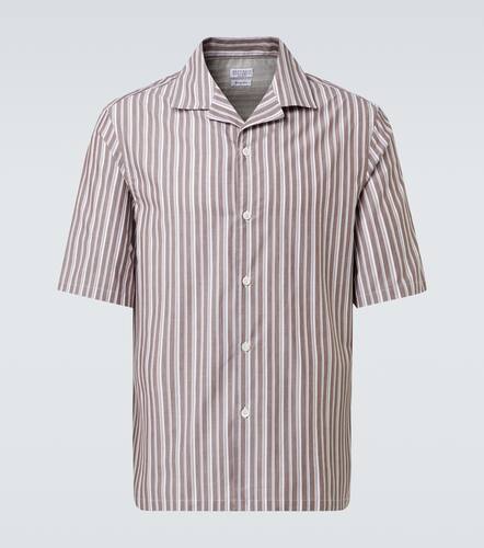 Striped cotton bowling shirt - Brunello Cucinelli - Modalova