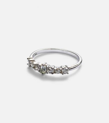 Rivulet 18kt white gold ring with diamonds - Ileana Makri - Modalova