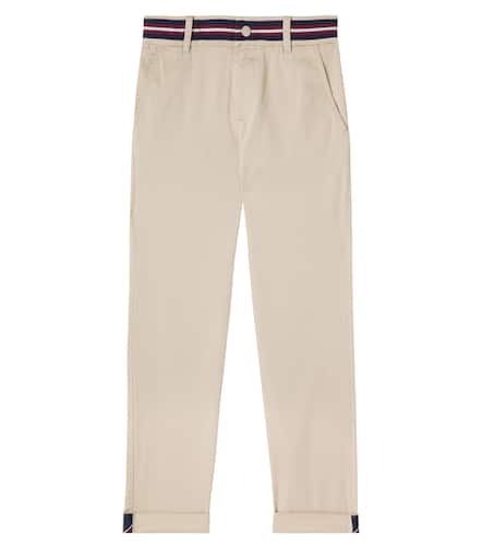 Pantalon chino en coton mlang - Moncler Enfant - Modalova