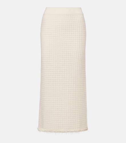 Distressed wool and cashmere pencil skirt - Jardin des Orangers - Modalova