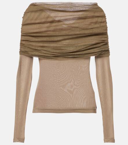 Sonora Veiled ruched top - Christopher Esber - Modalova