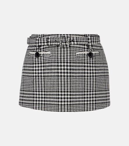 Belted houndstooth skort - Self-Portrait - Modalova