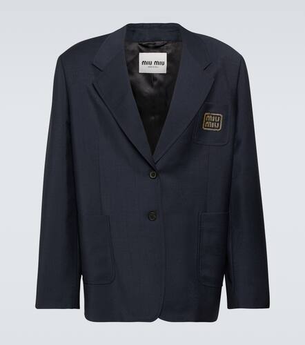 Miu Miu Mohair and wool blazer - Miu Miu - Modalova