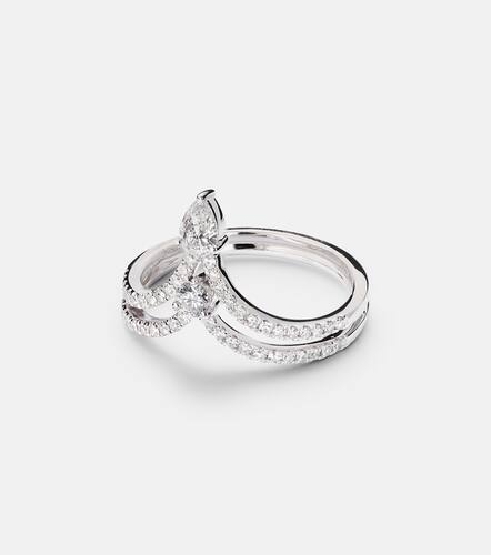 Kt white gold ring with diamonds - Shay Jewelry - Modalova