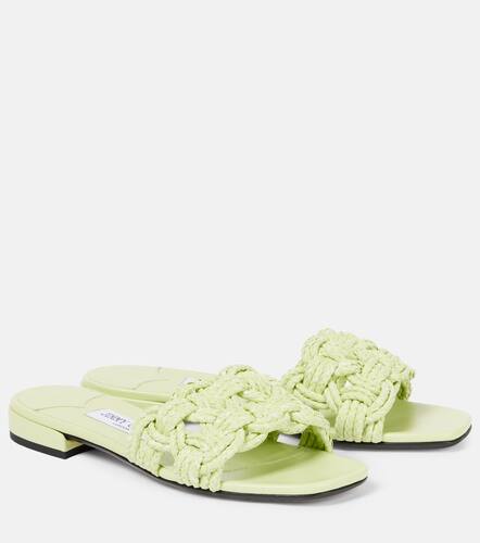 Chara raffia and leather slides - Jimmy Choo - Modalova