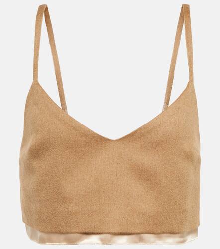 Miu Miu Camel hair camisole - Miu Miu - Modalova