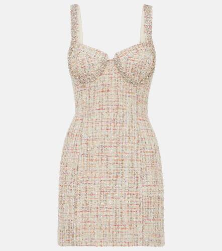 Embellished boucle minidress - Self-Portrait - Modalova