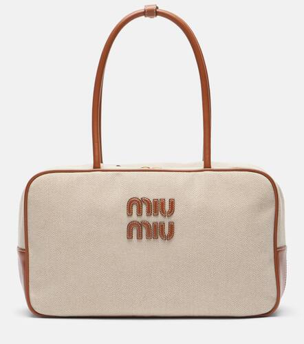 Miu Miu Sac Beau en toile et cuir - Miu Miu - Modalova
