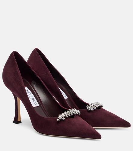Escarpins Belinda 90 en daim  cristaux - Jimmy Choo - Modalova