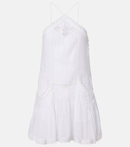 Geraldin lace-trimmed cotton minidress - Marant Etoile - Modalova