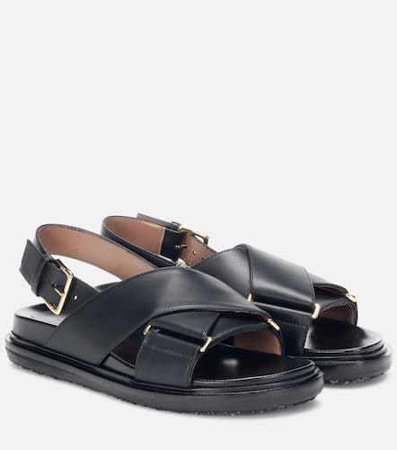 Marni Sandales Fussbett en cuir - Marni - Modalova