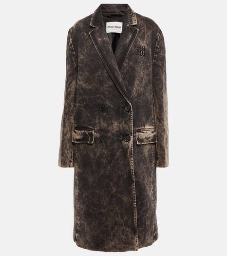 Miu Miu Bleached denim coat - Miu Miu - Modalova