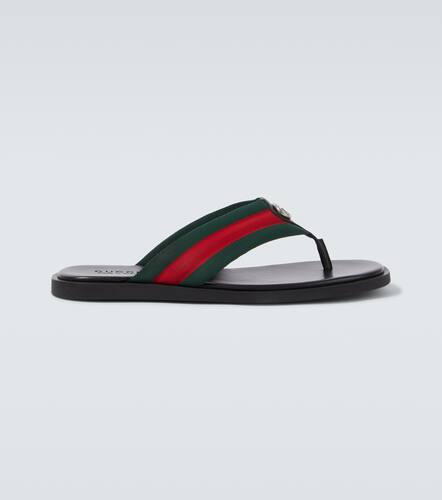 Gucci GG Web Stripe slides - Gucci - Modalova