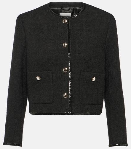 Giacca cropped in tweed di misto lana - Miu Miu - Modalova