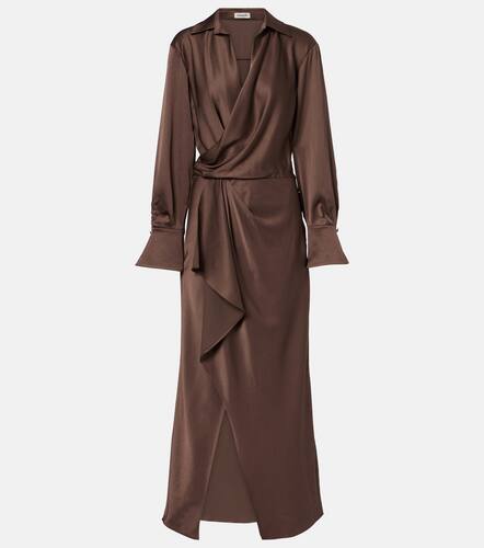 Robe portefeuille Talita en satin - Simkhai - Modalova