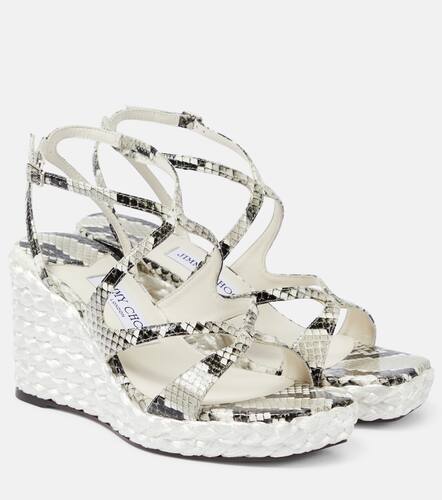 Espadrilles compenses Ayla 85 en cuir - Jimmy Choo - Modalova