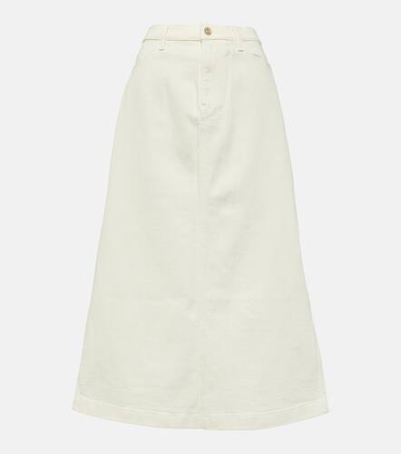 High-rise denim midi skirt - 7 For All Mankind - Modalova