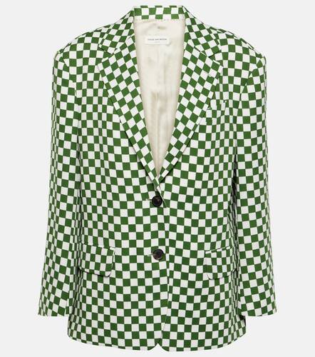 Checked single-breasted blazer - Dries Van Noten - Modalova