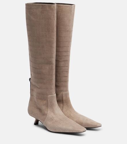 Bottes Monili en daim emboss - Brunello Cucinelli - Modalova