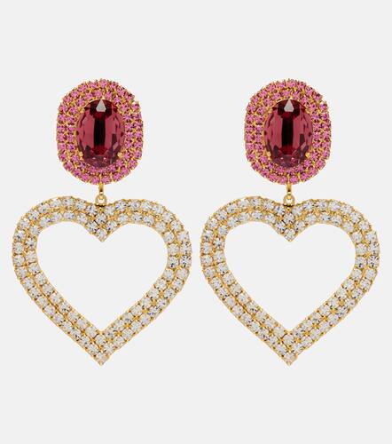 Crystal-embellished clip-on earrings - Magda Butrym - Modalova