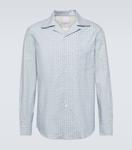 Printed cotton shirt - Brunello Cucinelli - Modalova