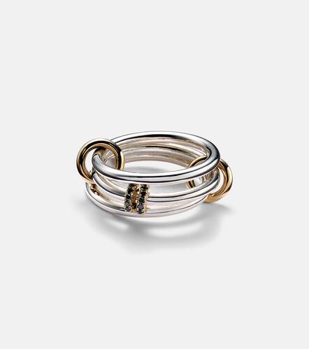 Dion SG sterling stacked ring with black diamonds - Spinelli Kilcollin - Modalova