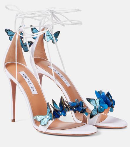 Papillon 105 leather sandals - Aquazzura - Modalova