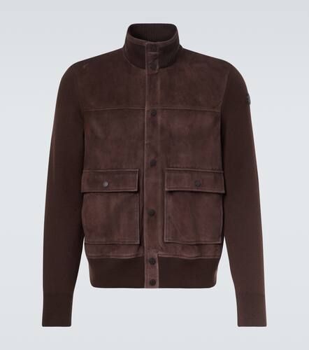 Moncler Veste en daim et laine - Moncler - Modalova