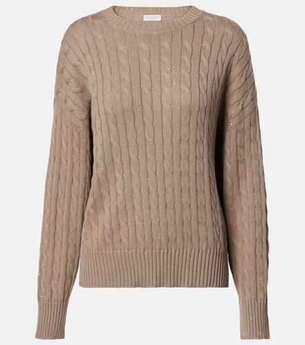 Jersey de mezcla de algodn - Brunello Cucinelli - Modalova