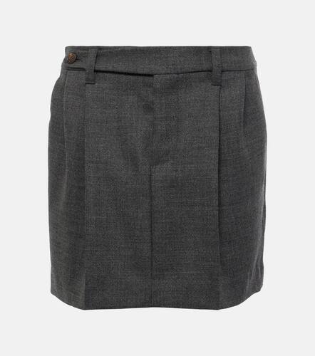 Pleated virgin wool miniskirt - Brunello Cucinelli - Modalova