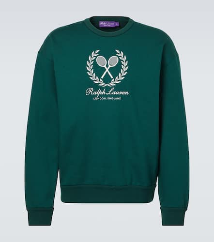 Sweat-shirt en coton et cachemire  logo - Ralph Lauren Purple Label - Modalova