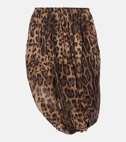 Leopard-print chiffon midi skirt - Jacques Wei - Modalova