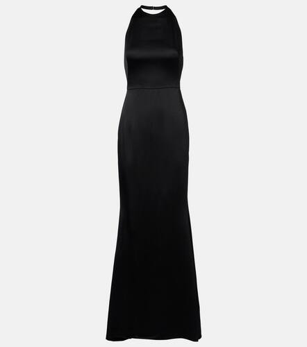 Robe longue en crpe et satin - Givenchy - Modalova