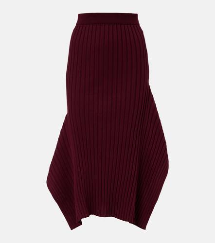 Asymmetric ribbed-knit midi skirt - Stella McCartney - Modalova