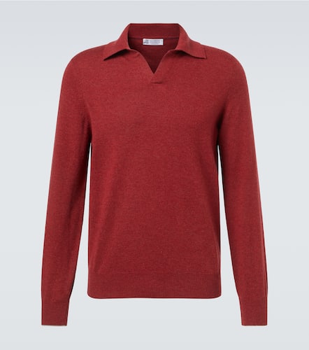 Cashmere polo sweater - Brunello Cucinelli - Modalova