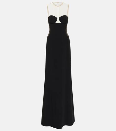 Mesh-paneled crÃªpe gown - Stella McCartney - Modalova
